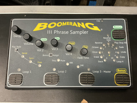 Boomerang III Phrase Sampler