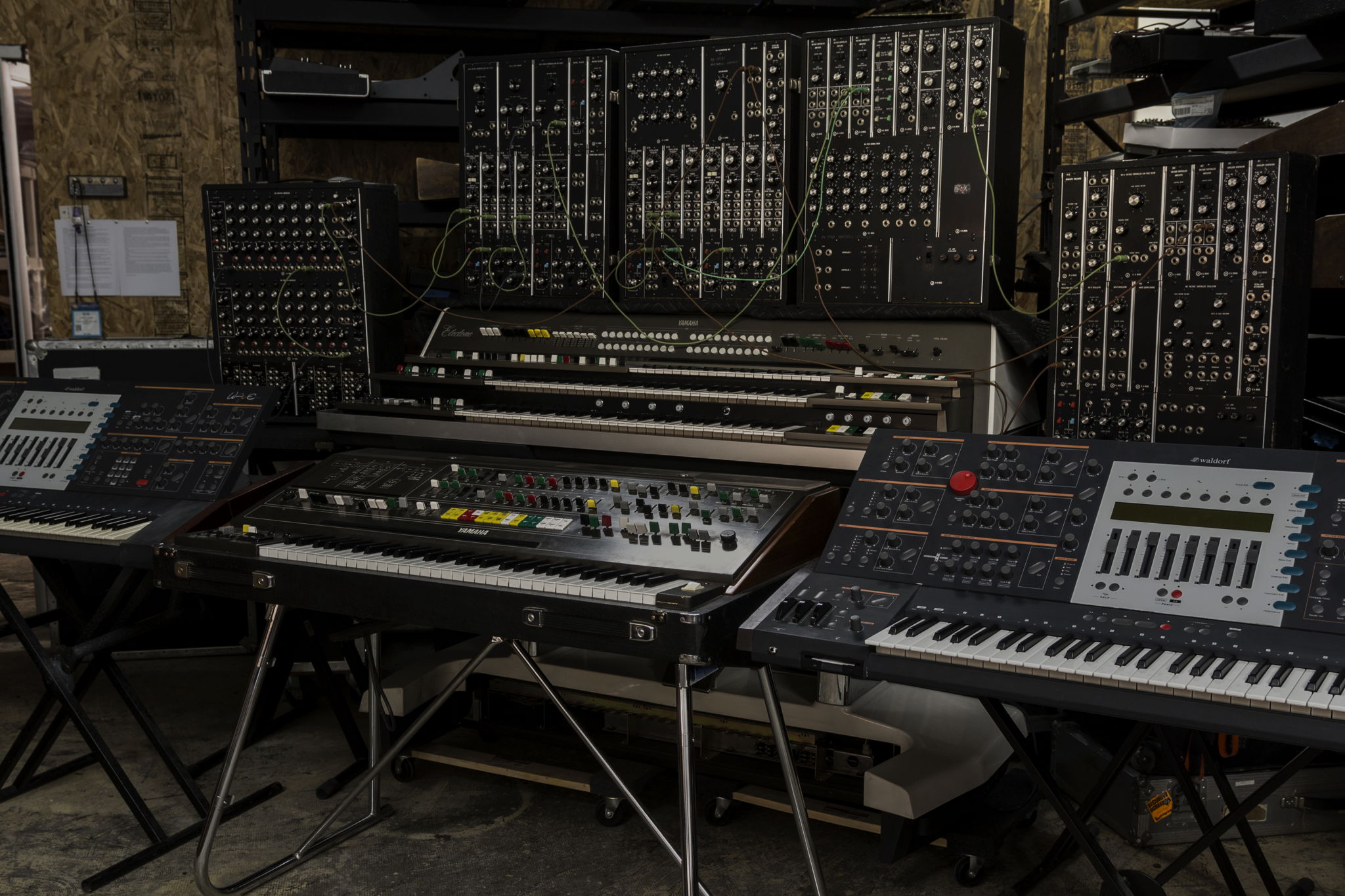 Vintage synthesizers in the Rosen Sound collection